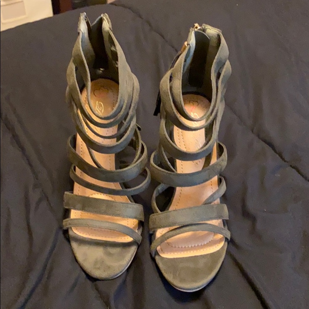 Strappy heeled sandals